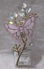 Bath Body Works Wallflower Fragrance Plug PURPLE BUTTERFLY on Stem with gems