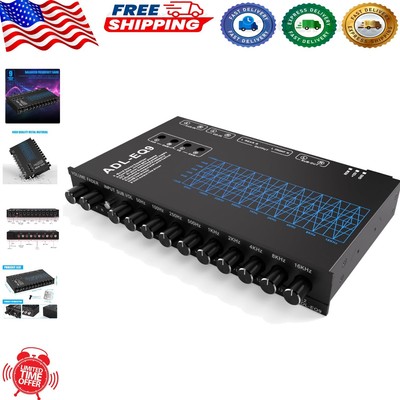 9-Band Car Audio Equalizer:  EQ with 6 Channel Outputs & Noise Reduction