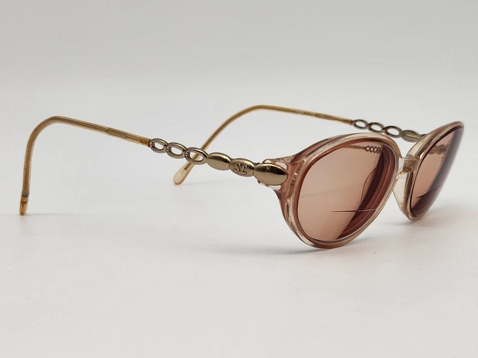 Anteojos Sophia Loren Zyloware 330 marco dorado para mujer marrón medio borde ovalado pequeño Foto 4 de 4