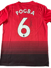 Rare Paul Pogba Signed Manchester United Football Jersey