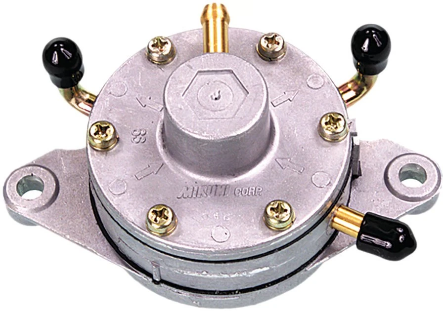 Mikuni Fuel Pump - Dual Outlet - Round - Flush Mount Motorcycle ATV/UTV PWC - Image 3 of 4