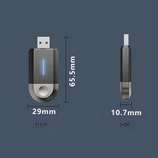 2in1 Wired to Wireless CarPlay Android Auto Adapter for OEM Car Stereo With USTZ