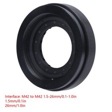 1.526mm Adjustable Metal Iris Diaphragm Aperture Condenser M42 To M42 Camera