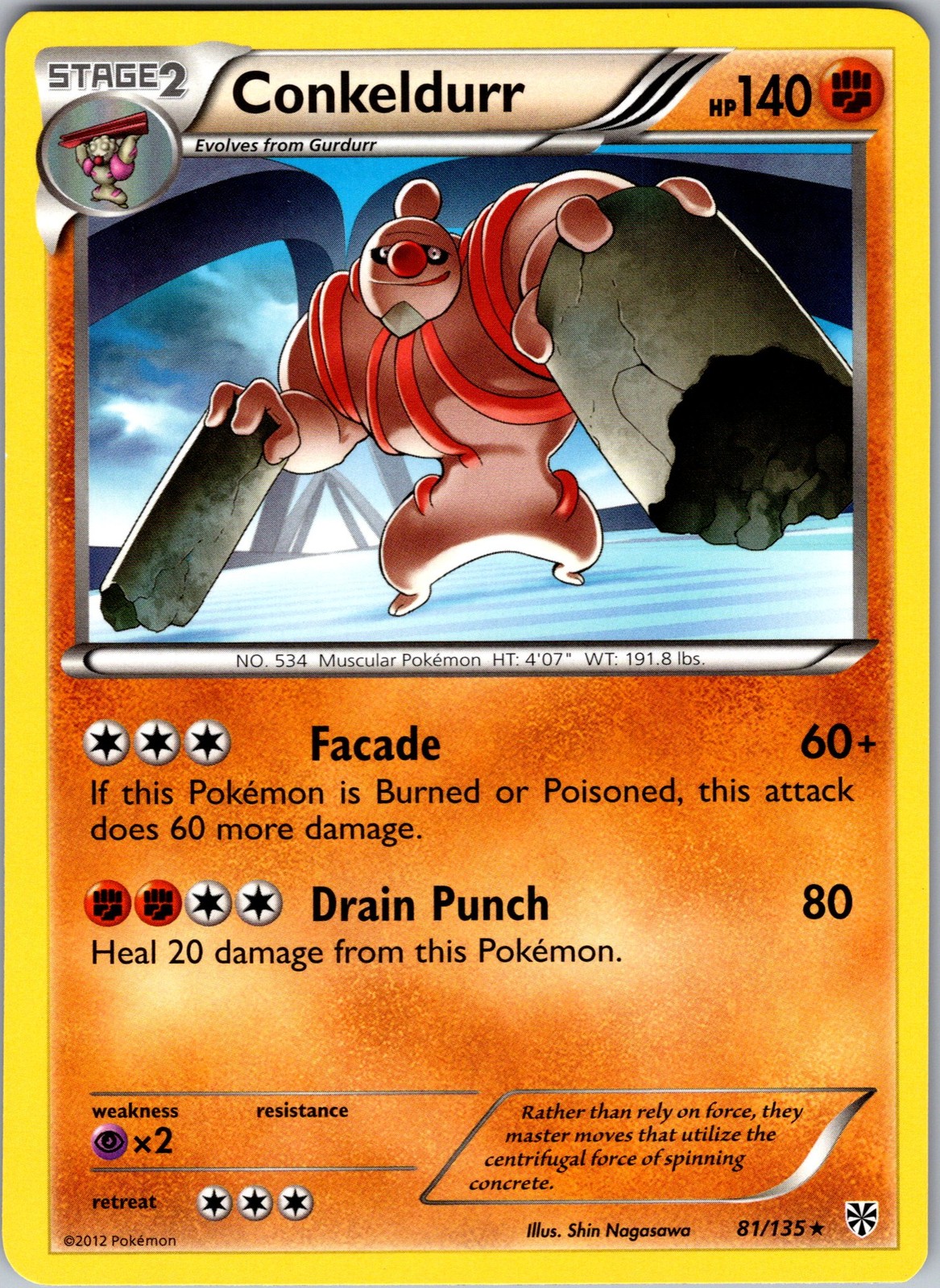 Plasma Storm #81/135 Conkeldurr (B9.28.34)