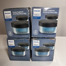Philips Norelco Quick Clean Pod Cartridge Lot of 4 Boxes 8 Pods Total Shaver New