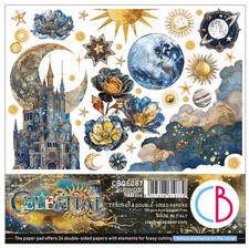 Ciao Bella CELESTIAL 6x6 Paper Pad for Fussy Cut 24/pkg Scrapbook