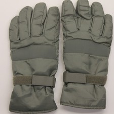 Size XL Gray Ski Gloves Rubber Palms