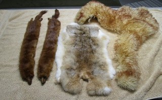 Mink Fur Piece and Miscellaneous Pelts