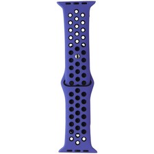 Silicone Sport Band for Apple Watch 49/45/44/42mm Cases - Blue/Black
