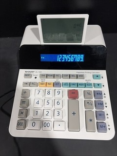 Sharp EL 1901 Paperless Printing Calculator Accounting TESTED READ DESC!