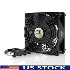 Heavy Duty Aluminum Cooling Fan Dual Ball Bearings 110 CFM Airflow 47dBA Noise