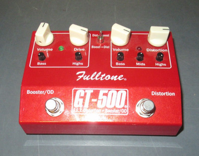 Fulltone GT-500 FET Distortion Booster Overdrive Pedal for Electric Guitar