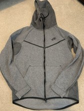 Nike Sportswear Tech Fleece Men s Size Small Full-Zip Hoodie - Heathered Gray