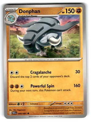2024 Pokemon Donphan #49/91