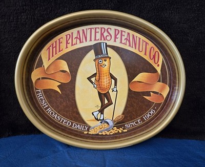 Planters Peanut Co. Mr. Peanut oval metal serving tray