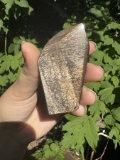 Tanzanian Black Rainbow Sunstone Freeform