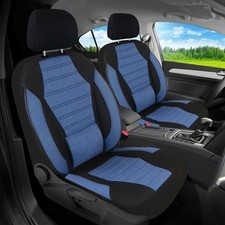 Schonbezüge Sitzbezüge für Ford Focus 4 Bj ab 2018 in Schwarz/Blau KT106