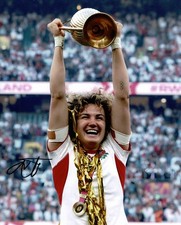 Ellie Kildunne Signed 10x8 Photo England Rugby World Cup Trophy AFTAL COA (2313)
