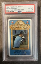 1981 Perma-Graphics George Brett All-Star #150-ASA8110 PSA 8