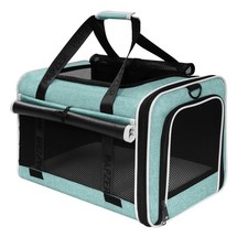 PAPZER Top Loading Medium Pet Carrier with Privacy Window for Medium, Teal
