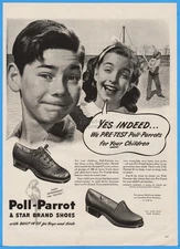 1945 Poll Parrot Children's International Shoes St Louis MO School Playground Ad