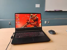 MSI Alpha 15 B5EEK Gaming Laptop WITH RAZER RGB LAPTOP COOLER. Black.