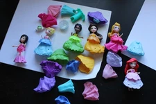 Lot of Disney Princess Little Kingdom Snap-In Figures 6 Dolls + Accessories