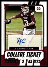 2021 Panini Contenders Draft Picks K.J. Costello Rookie Auto Mississippi State