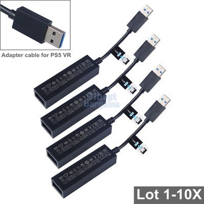 Lot 1-10 PS VR Camera Adapter Cable for PS5 Console - Connect PS4 Camera to PS5