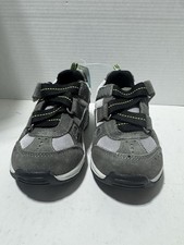 NEW The Children s Place Youth Boys Kids US 13 Gray Green Sneakers Shoes Strap
