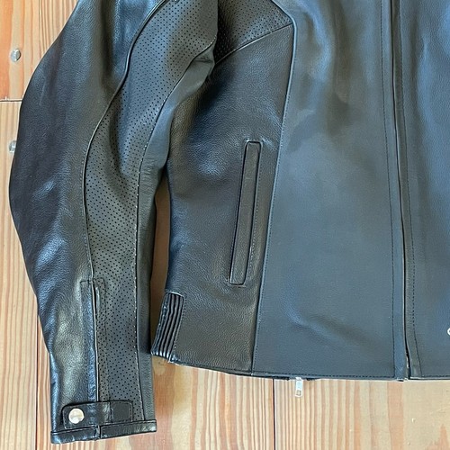 Cortech LNX Black Leather Motorcycle Street Jacket ZipOut Liner Women XL/14 READ - Picture 12 of 24