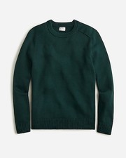 J Crew Heritage Cotton Crew Sweater Dark Forest Green Men's S Small