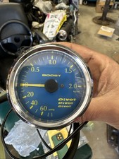 Rare Vintage Jdm Mechanical Pivot Boost Gauge Gtr Rx7 Honda Subaru Sri Wrx 60mm