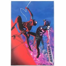 Marvel Spider-Man Miles Morales Battle Scene Gallery Canvas Wall Decor