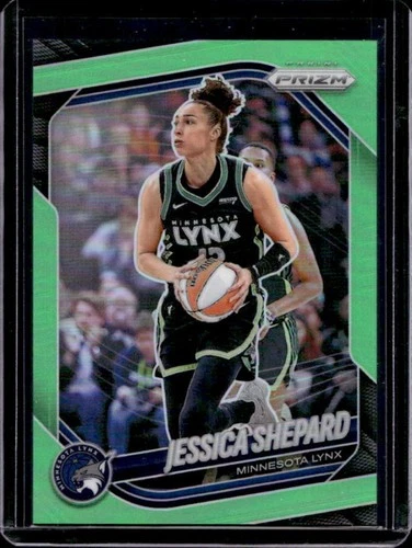2025 Panini WNBA Prizm Jessica Shepard Lime Green #/225 Lynx