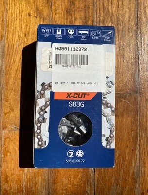 Husqvarna Genuine Chain S83G 20'' 3/8'' .050'' 72DL Free Shipping 585639072