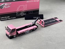 BN MT 1:64 Pink Custom Tow Flatbed Truck Simon Garage Model Diecast Metal Car