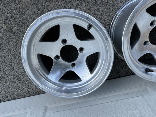 (2) 12x8 ATV UTV Wheel Rim 12 Inch 4x110 Pair Set 4/110 Bolt Pattern Chrome - Picture 3 of 6