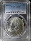 1884-O $1 Morgan Silver Dollar PCGS MS64 (411)