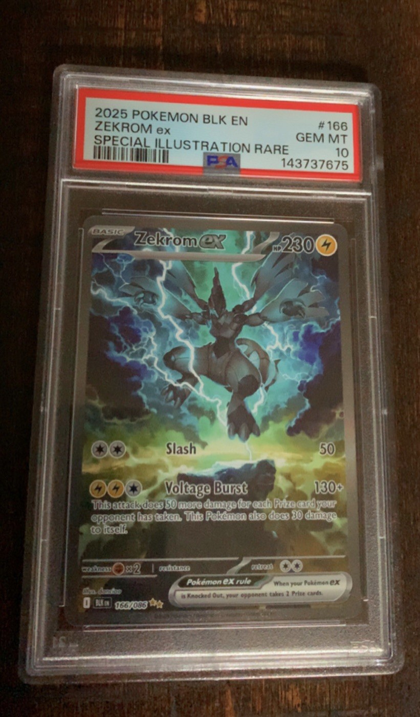 Zekrom EX 166/086 PSA 10 Black Bolt Pokemon Alt Art Special Illustration Rare