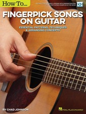How to Fingerpick Songs Guitar Lessons Learn to Play Fingerstyle Tab Book Video