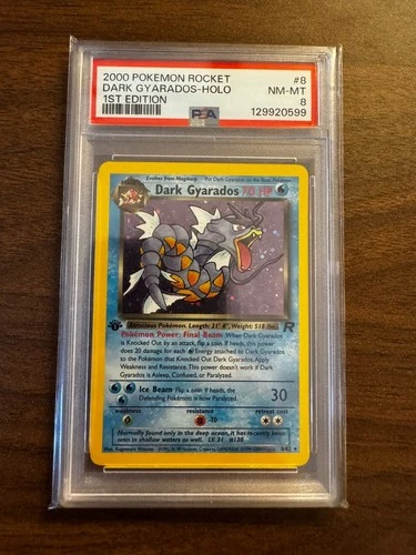 New ListingPokemon Dark Gyarados Holo Rare 1st Edition PSA 8