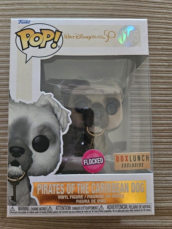 Funko Pop! Pirates of the Caribbean Dog Flocked Box Lunch #1105, Unopened 