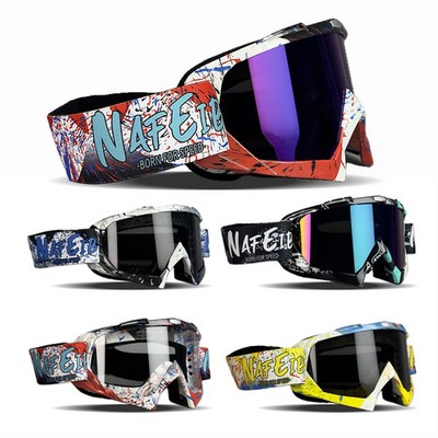 Motocross Brille UV400 ATV Dirt Bike MX Skibrille Staubdicht Kinder Erwachsene