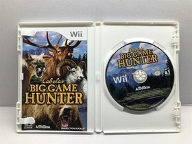 Cabela's Big Game Hunter (Nintendo Wii) Complete w/ Manual - Tested Working