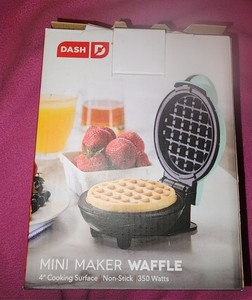 Dash Mini Waffle Maker Machine Non Stick Personal Waffle Maker New Open Box
