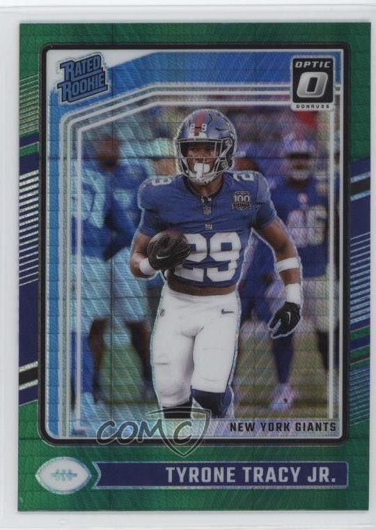 2024 Panini Donruss Optic Rated Rookie Green Hyper Prizm Tyrone Tracy Jr #259 RC