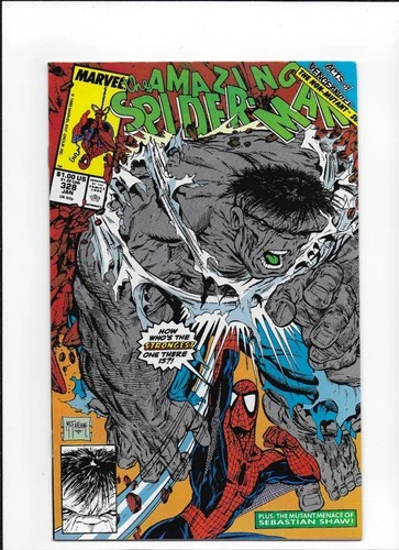 Amazing Spiderman # 328 vs Hulk Todd Macfarlane Very Fine - N mint 1st Print