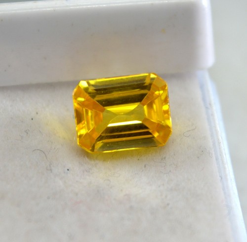 Certified Natural Untreated Yellow Sapphire VS Clarity Madagascar 5.85 ct Y528