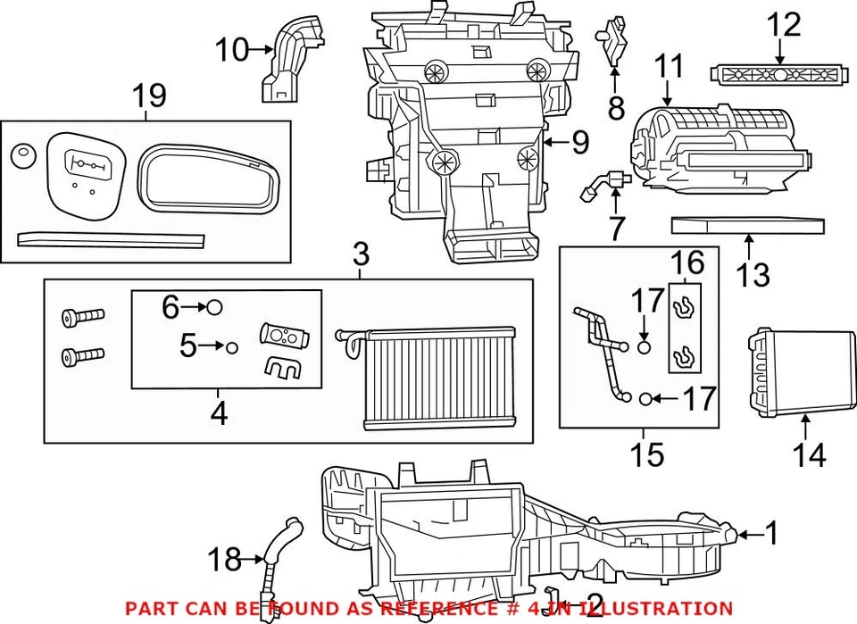 Válvula de expansión de aire acondicionado delantera Mopar genuina OEM para Dodge Durango 68267080AA Foto 2 de 2